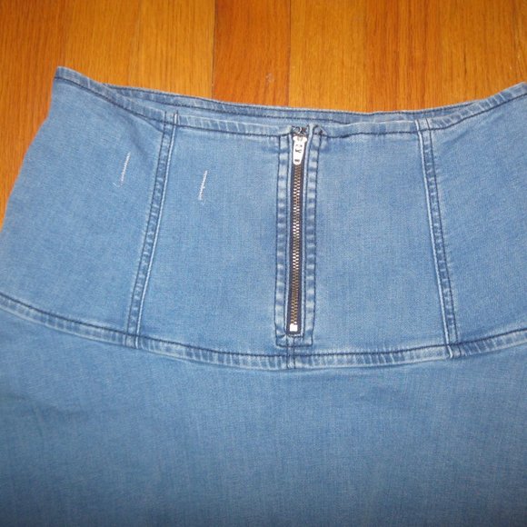 NWT We The Free Highlands Denim Mini Skirt - Picture 4 of 9